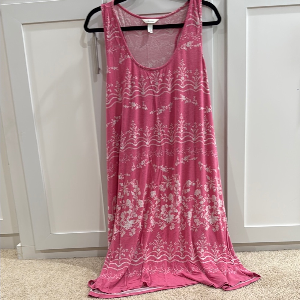 Soma Pink Floral tank nightshirt